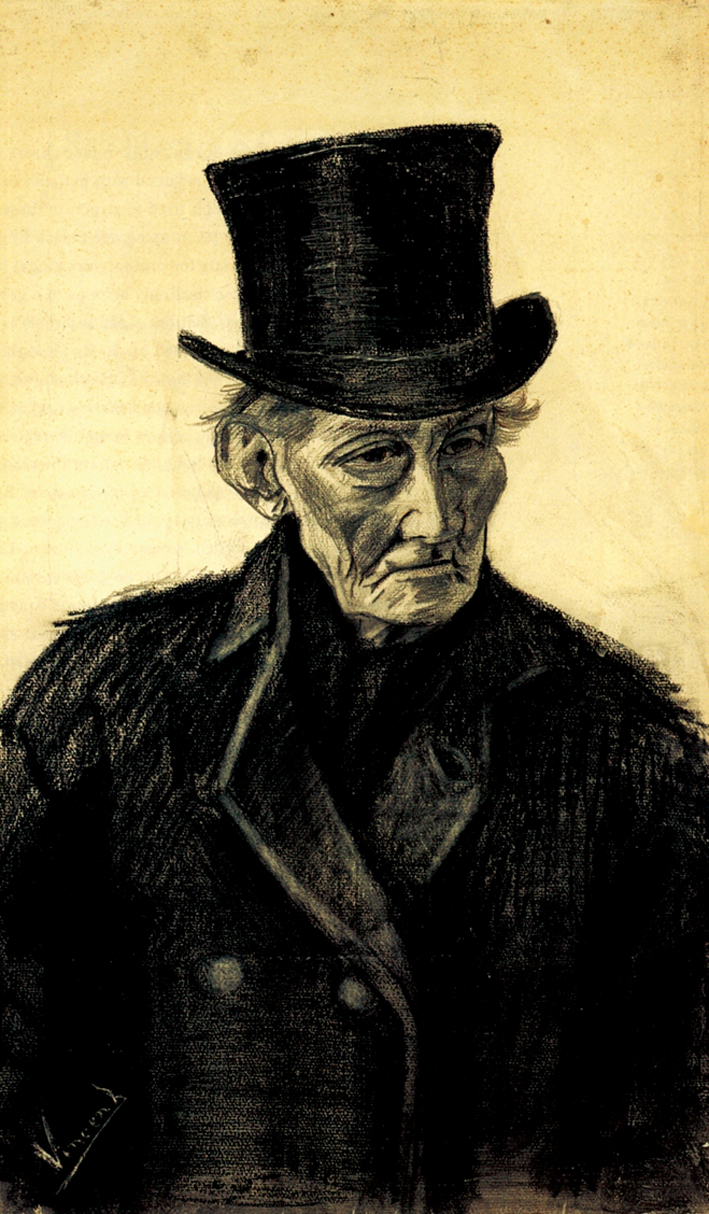  文森特·威廉·梵高  Vincent Willen Van Gogh —— 戴帽子的男人